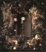 HEEM, Jan Davidsz. de Eucharist in Fruit Wreath sg Germany oil painting artist